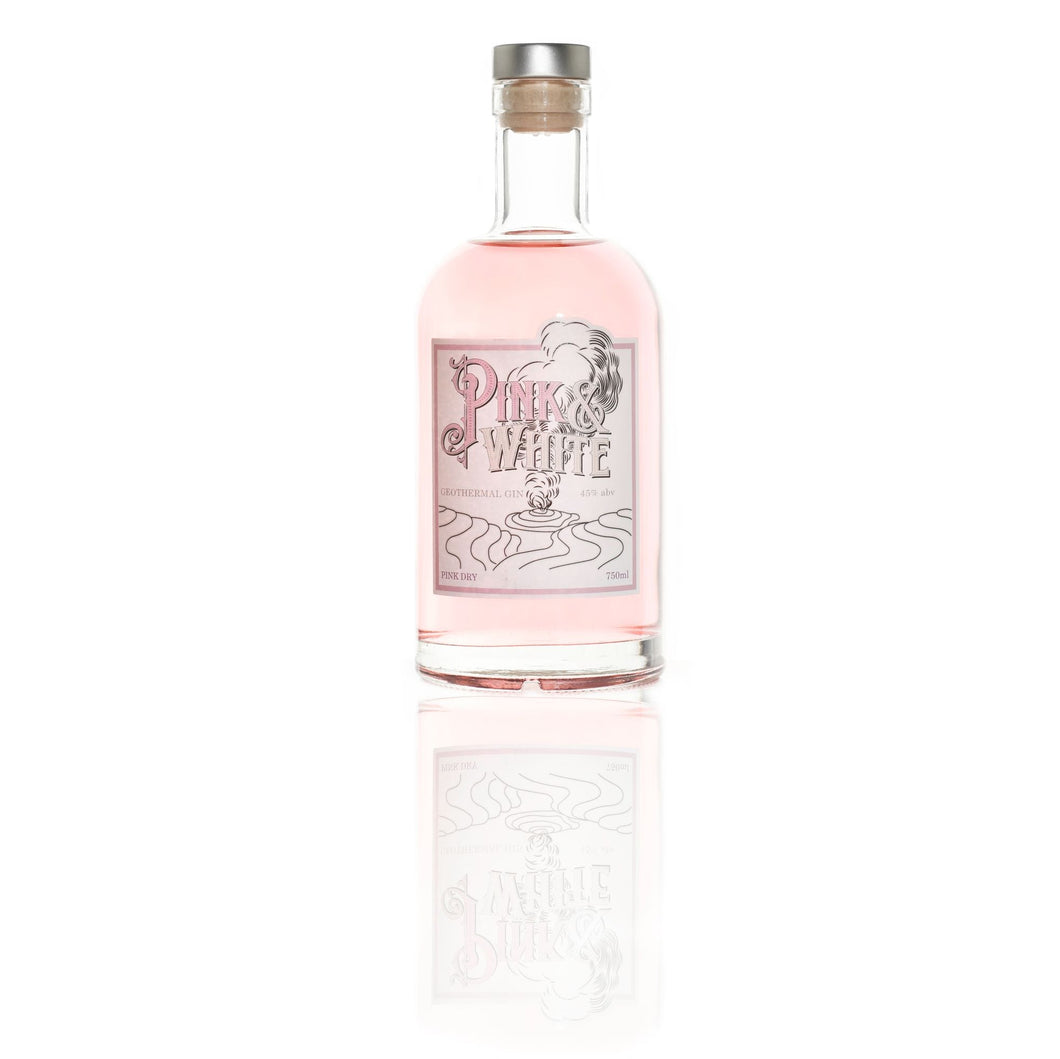 Pink and White Geothermal Gin - Pink