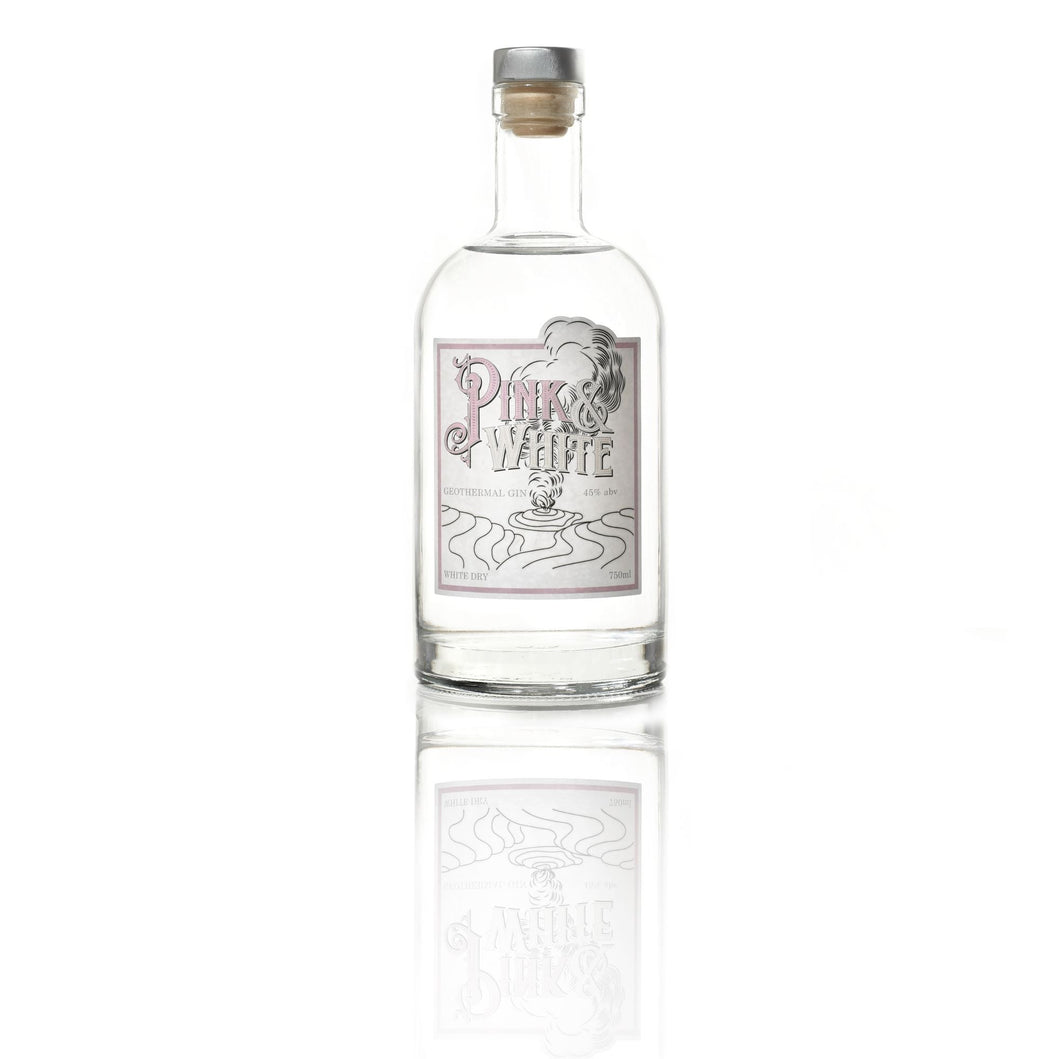 Pink and White Geothermal Gin - White Gin:  London Dry